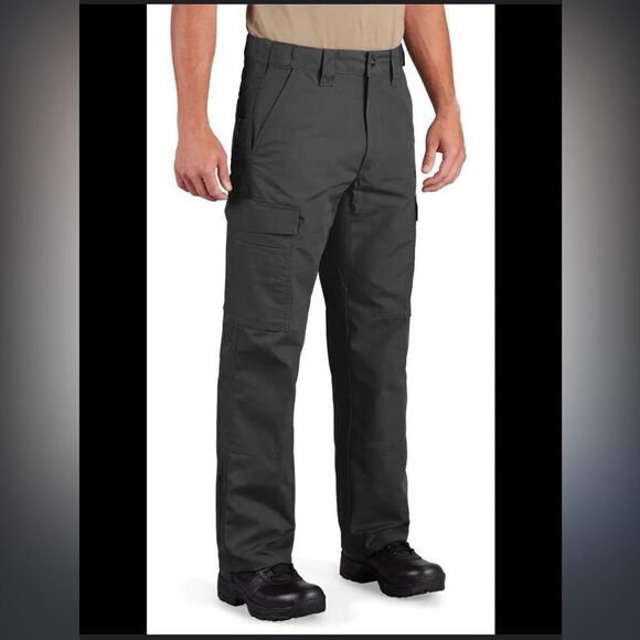Propper Pants Men 34x34 Black Cargo Pockets Workwear Ripstop Tactical #0277 - Picture 1 of 8